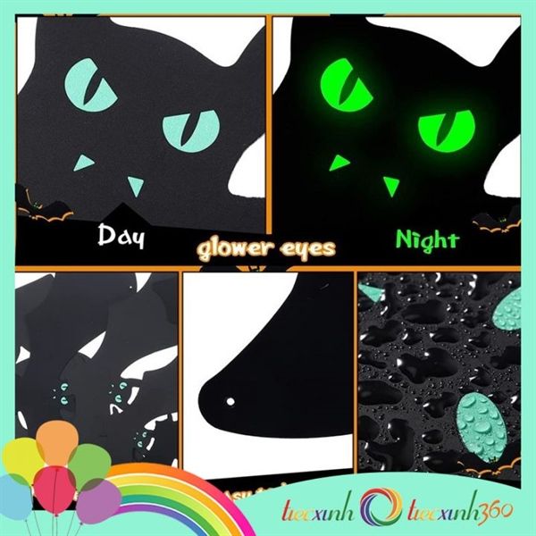 Con dơi mắt dạ quang trang trí Halloween - 40cm