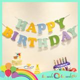  Dây chữ sinh nhật vải nỉ Happy Birthday - NM ngẫu nhiên 