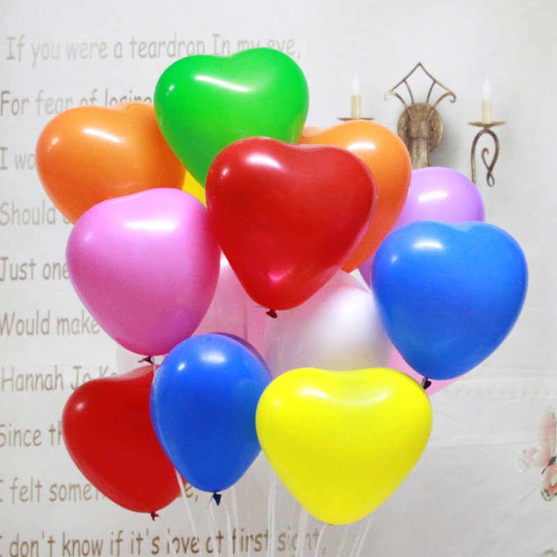 20 bong bóng trái tim nhiều màu