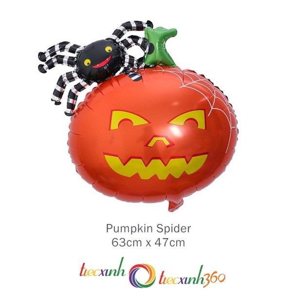  Bong bóng nhện bí ngô trang trí Halloween 