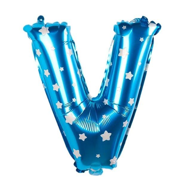 Bong bóng chữ cái 35 cm màu xanh (A-Z foil balloons 16'' Blue)