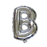  Bong bóng chữ cái 35cm màu bạc (A-Z foil balloons 16'' Silver) 