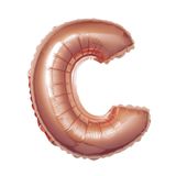  Bong bóng chữ cái 35cm màu vàng hồng (A-Z foil balloons - 16'' Rose Gold) 