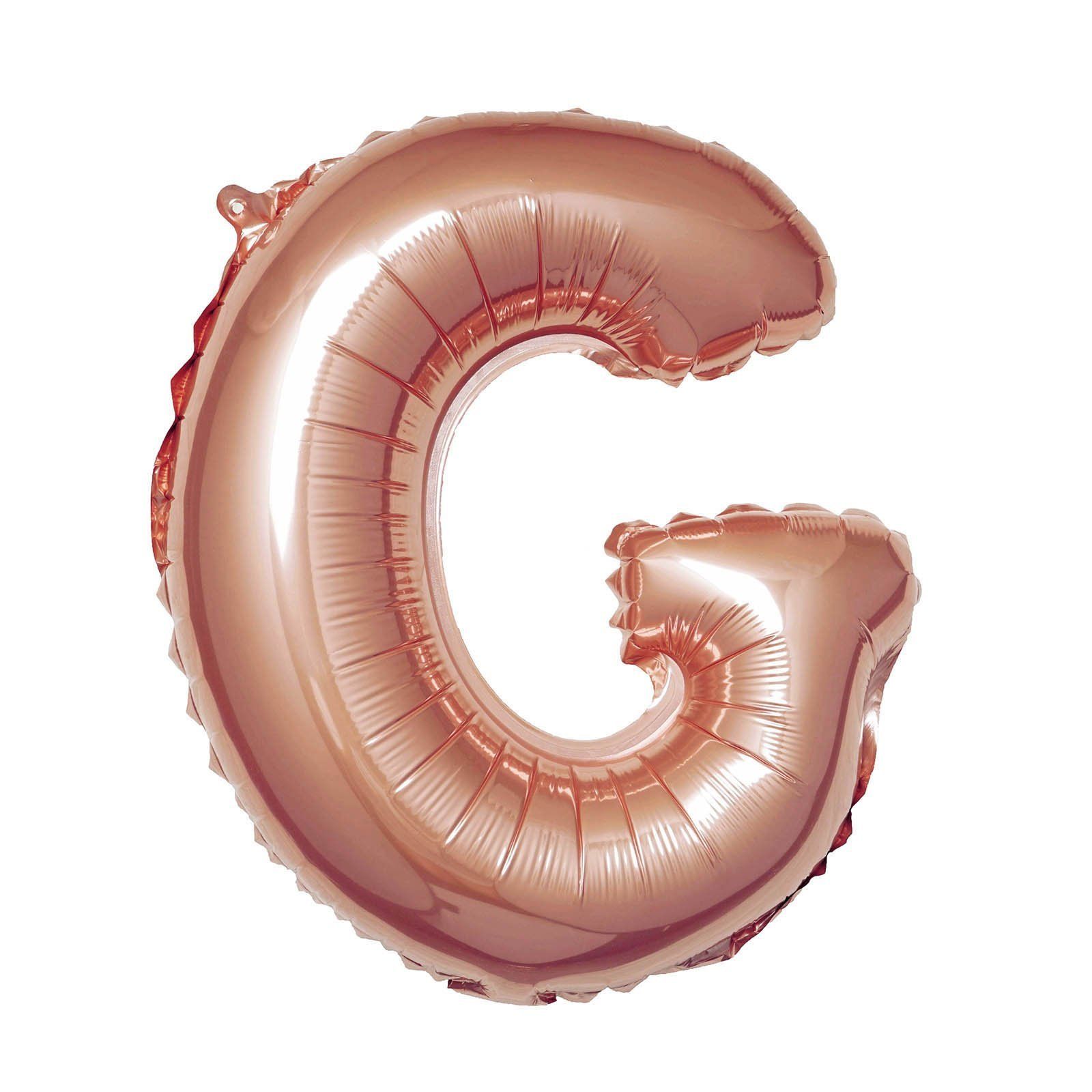  Bong bóng chữ cái 35cm màu vàng hồng (A-Z foil balloons - 16'' Rose Gold) 