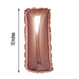  Bong bóng chữ cái 35cm màu vàng hồng (A-Z foil balloons - 16'' Rose Gold) 