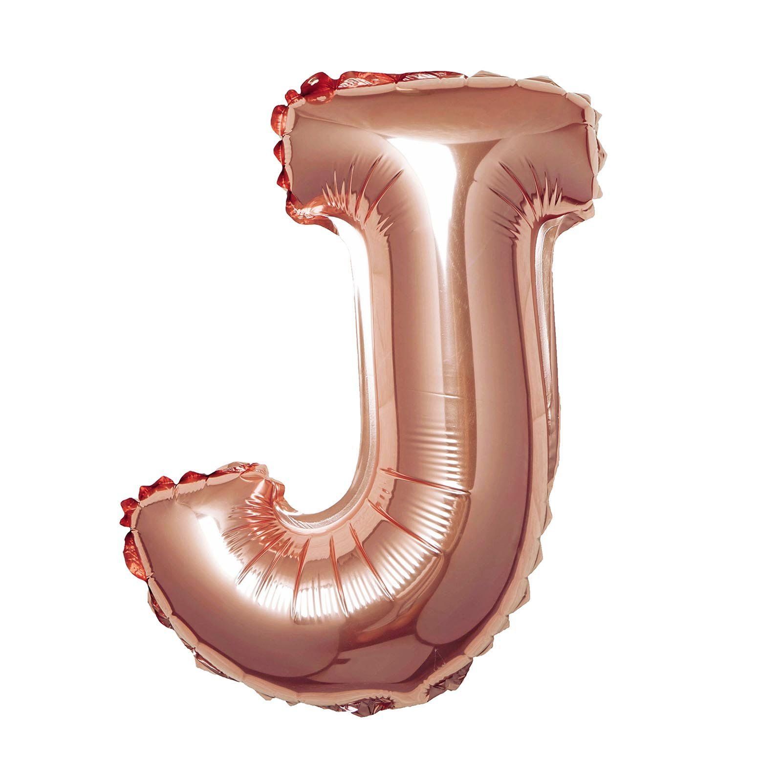 Bong bóng chữ cái 35cm màu vàng hồng (A-Z foil balloons - 16'' Rose Gold) 