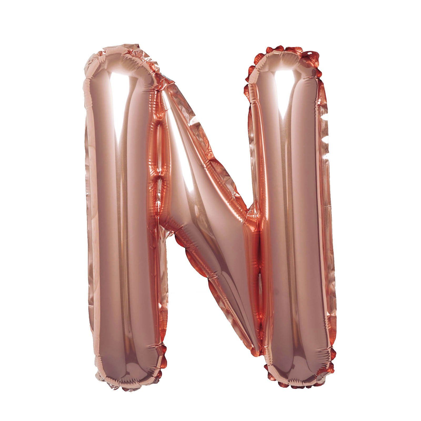  Bong bóng chữ cái 35cm màu vàng hồng (A-Z foil balloons - 16'' Rose Gold) 