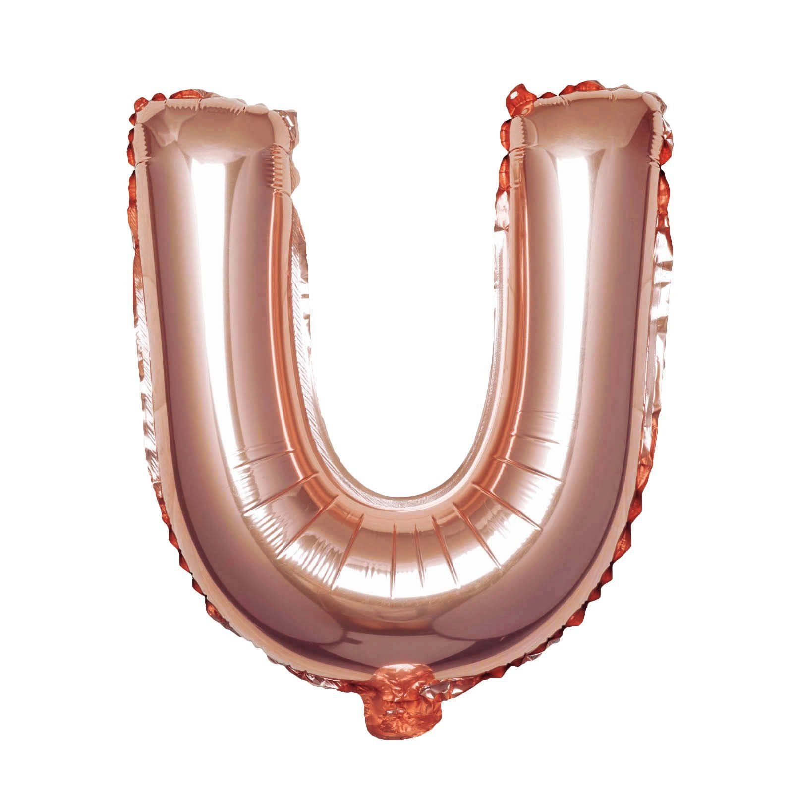  Bong bóng chữ cái 35cm màu vàng hồng (A-Z foil balloons - 16'' Rose Gold) 