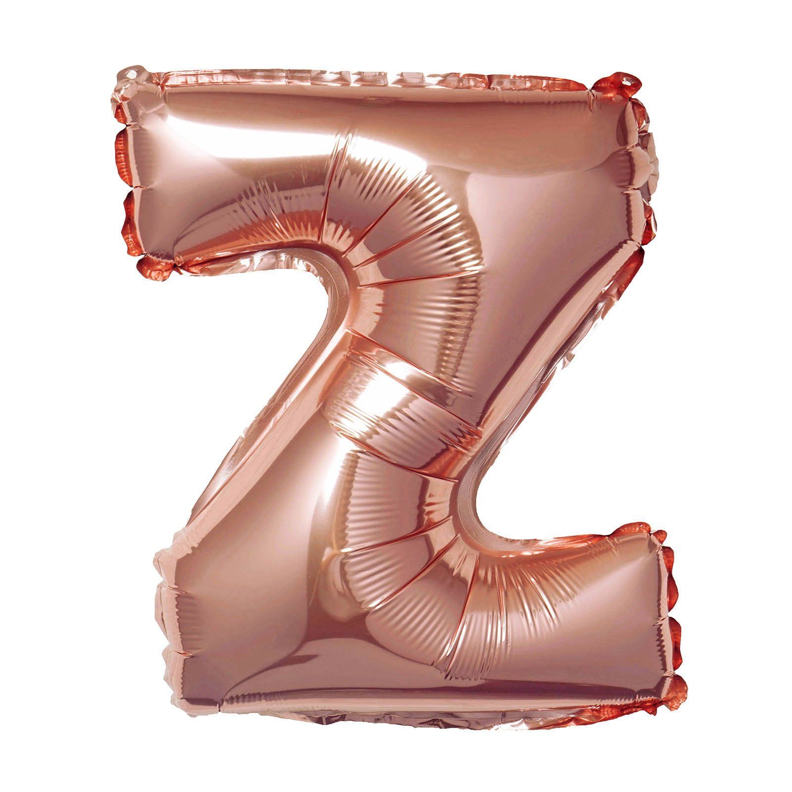  Bong bóng chữ cái 35cm màu vàng hồng (A-Z foil balloons - 16'' Rose Gold) 