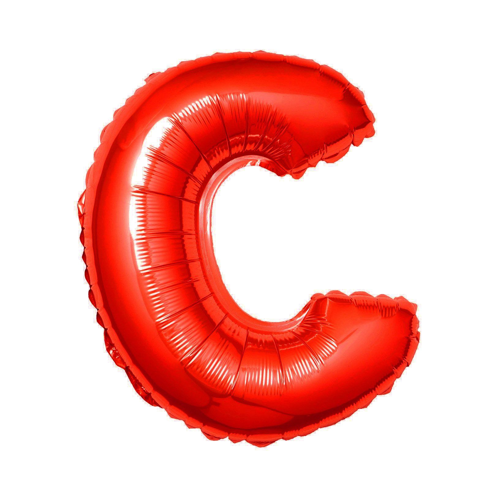  Bong bóng chữ cái 35cm màu đỏ (A-Z foil balloons 16'' Red) 