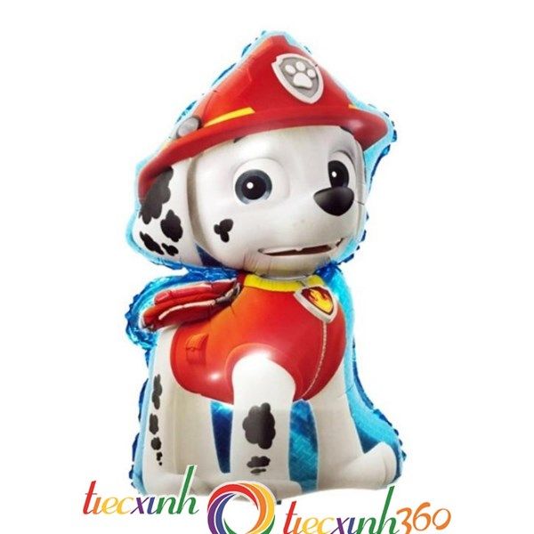 Bong bóng hoạt hình chó Paw Patrol (Chó Marshall)