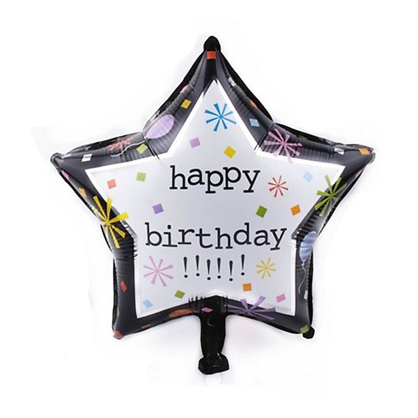 Bong bóng trang trí tiệc xinh Happy Birthday - sao m1