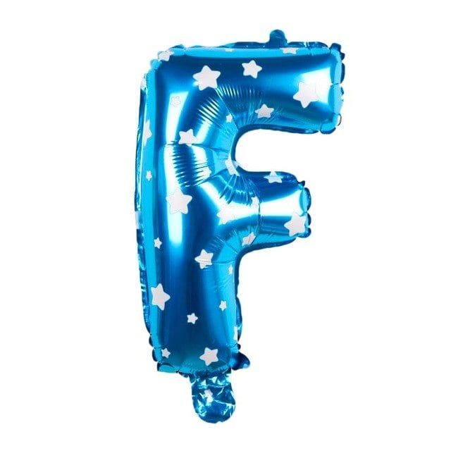 Bong bóng chữ cái 35 cm màu xanh (A-Z foil balloons 16'' Blue)
