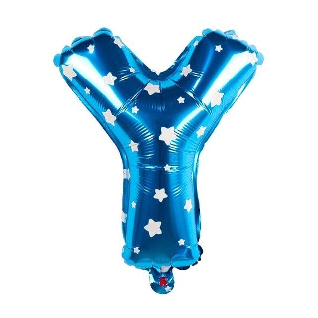 Bong bóng chữ cái 35 cm màu xanh (A-Z foil balloons 16'' Blue)