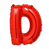  Bong bóng chữ cái 35cm màu đỏ (A-Z foil balloons 16'' Red) 