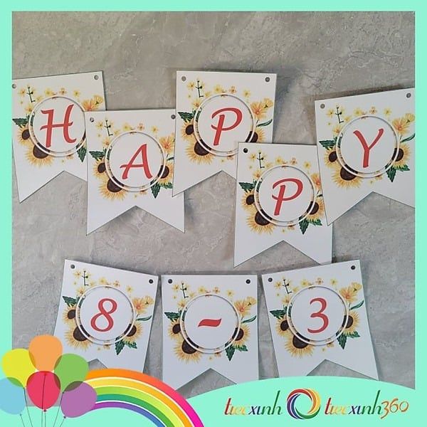 Dây treo trang trí Happy 8-3
