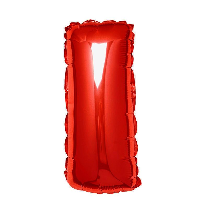  Bong bóng chữ cái 35cm màu đỏ (A-Z foil balloons 16'' Red) 