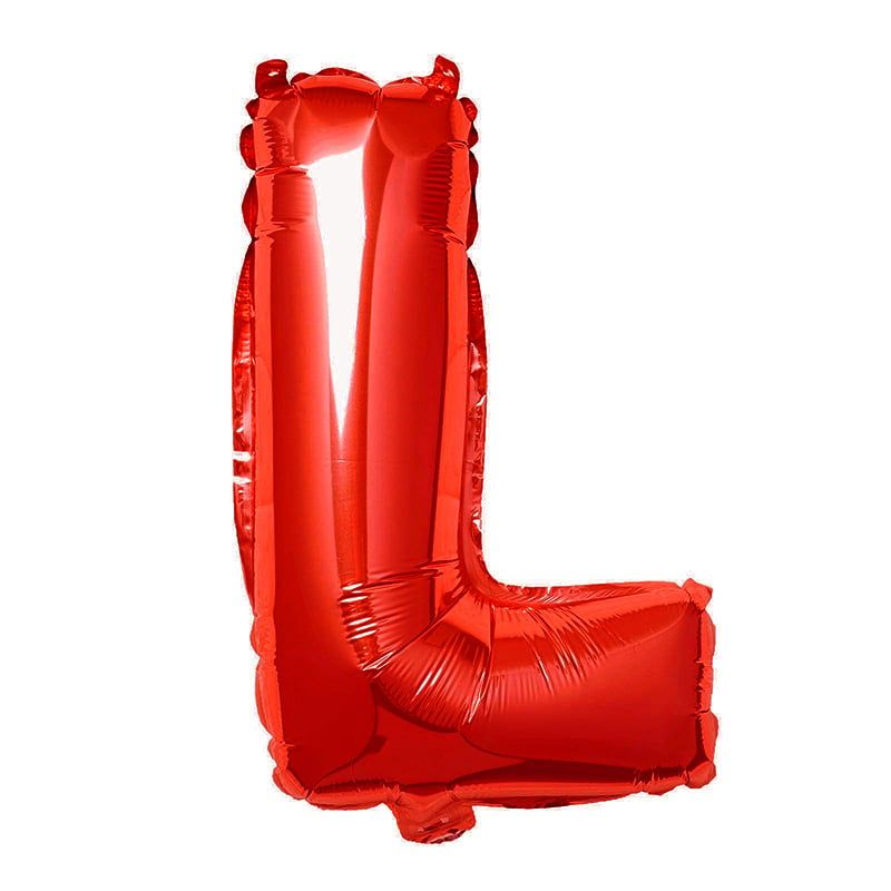  Bong bóng chữ cái 35cm màu đỏ (A-Z foil balloons 16'' Red) 