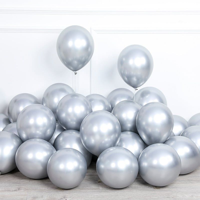 Bong bóng trang trí màu chrome siêu bóng 10'' (chọn màu)