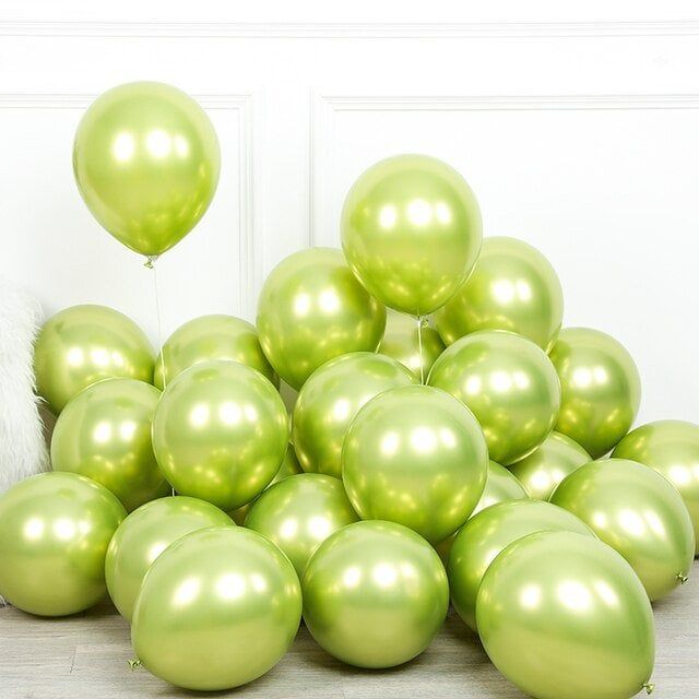 Bong bóng trang trí màu chrome siêu bóng 10'' (chọn màu)