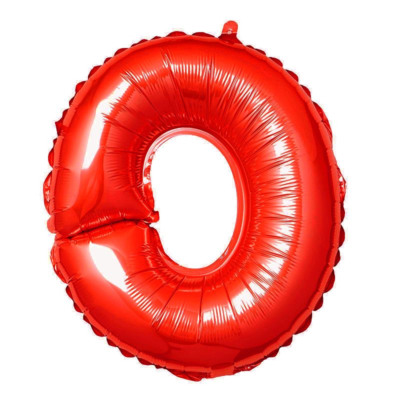  Bong bóng chữ cái 35cm màu đỏ (A-Z foil balloons 16'' Red) 