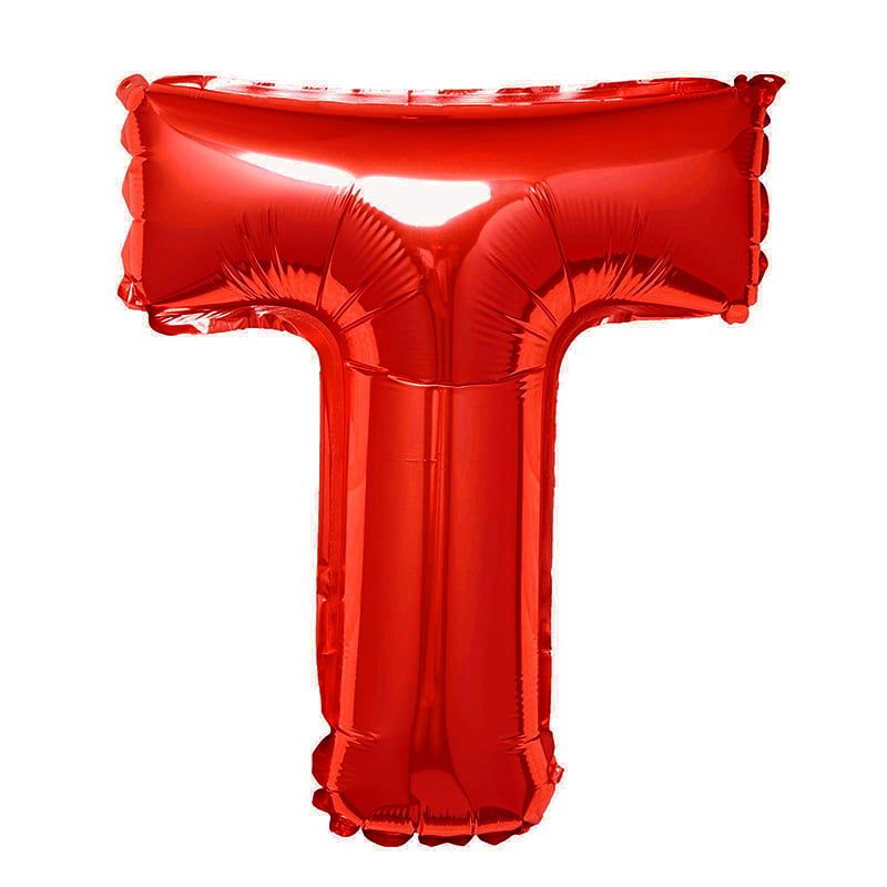  Bong bóng chữ cái 35cm màu đỏ (A-Z foil balloons 16'' Red) 