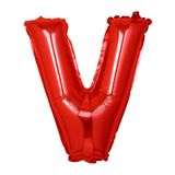  Bong bóng chữ cái 35cm màu đỏ (A-Z foil balloons 16'' Red) 