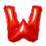  Bong bóng chữ cái 35cm màu đỏ (A-Z foil balloons 16'' Red) 