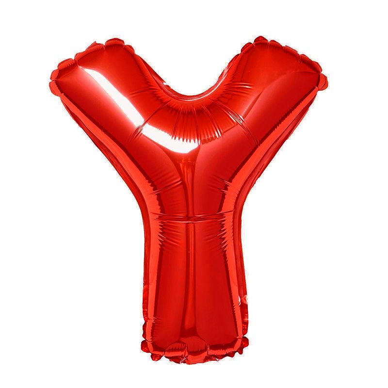  Bong bóng chữ cái 35cm màu đỏ (A-Z foil balloons 16'' Red) 