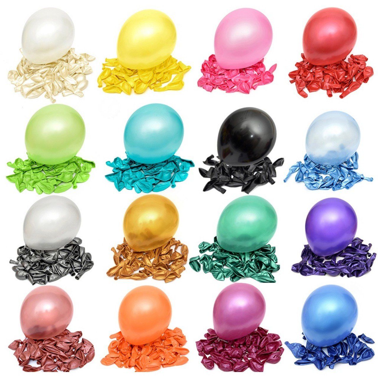 Túi 50 bong bóng nhũ trang trí tiệc size 10''