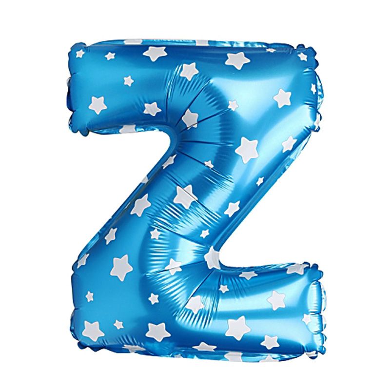 Bong bóng chữ cái 35 cm màu xanh (A-Z foil balloons 16'' Blue)
