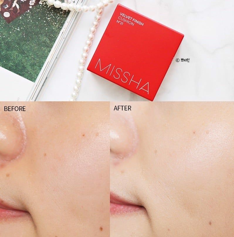 Phấn Nước Che Phủ Tốt Lâu Trôi Missha Velvet Finish Cushion SPF50+ PA+++