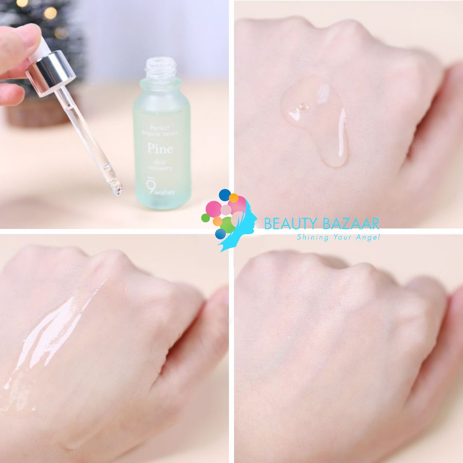 Serum 9wishes Ampule Hydra dưỡng ẩm và Miracle White dưỡng trắng da chống lão hoá chính hãng - Hàn Quốc 25ml