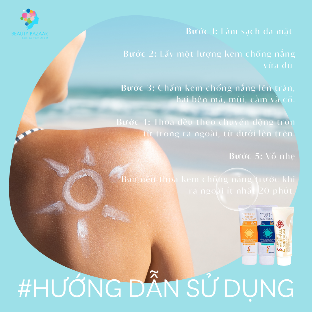 Kem chống nắng nâng tone Smile Leader Sun Cream SPF50+ cho da dầu mụn và da khô 60ml