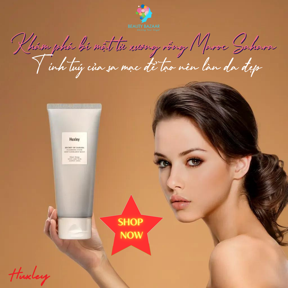 Sữa Rửa Mặt dành cho Da Dầu Tạo Bọt Sạch Sâu Huxley Cleansing Foam Chính hãng Hàn Quốc 100ml