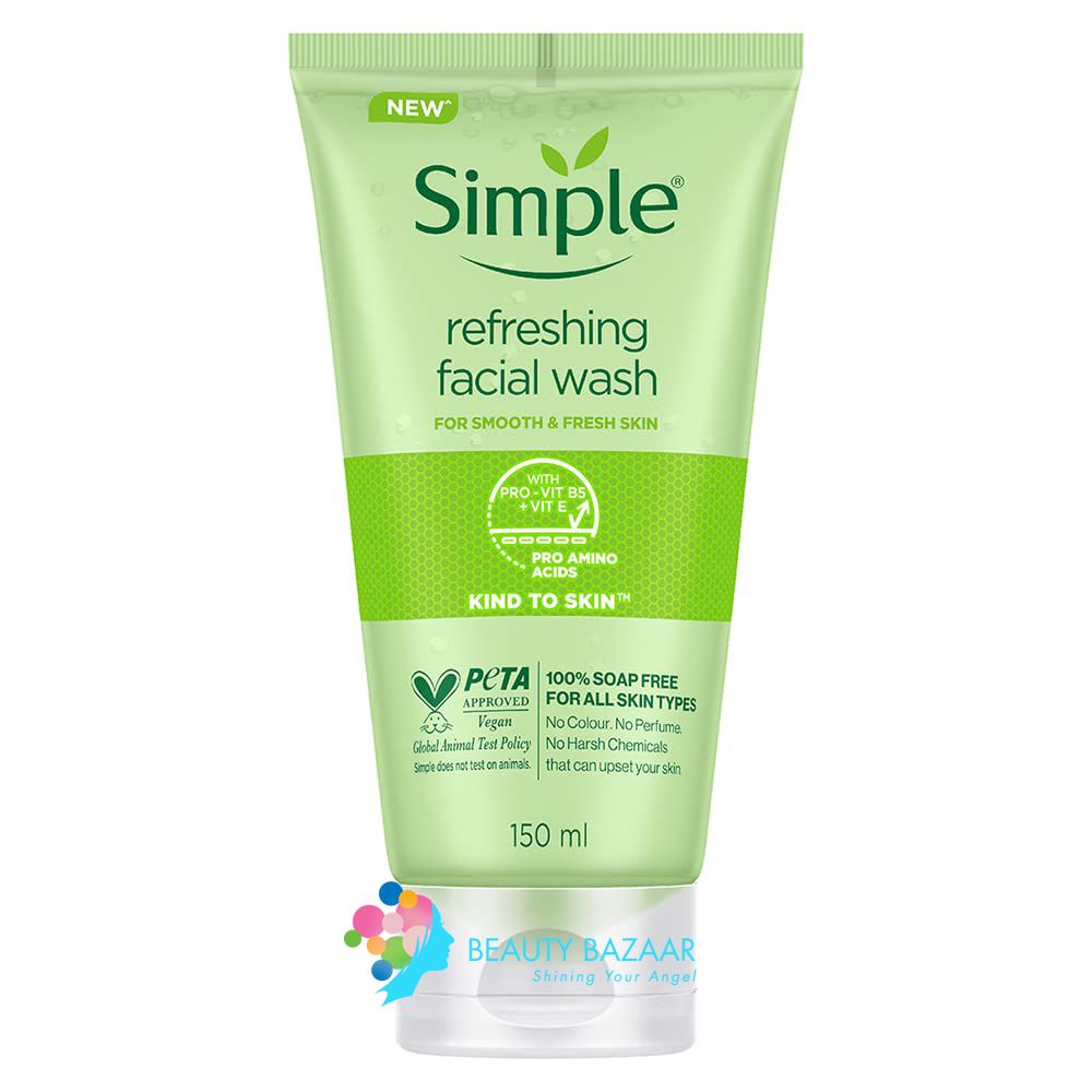 Sữa Rửa Mặt Sạch Sâu Làm Dịu Da Simple Refreshing Facial Wash 150ml