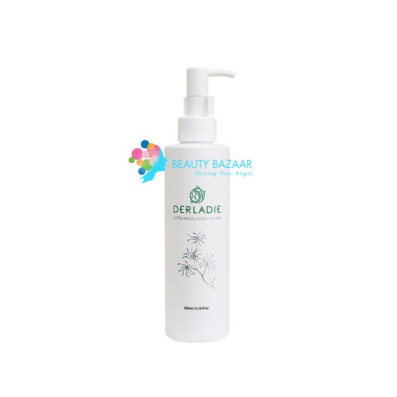 Sữa Rửa Mặt Sạch Sâu Ngừa Mụn Thâm Derladie Natural Witch Hazel Cleansing Gel 200ml