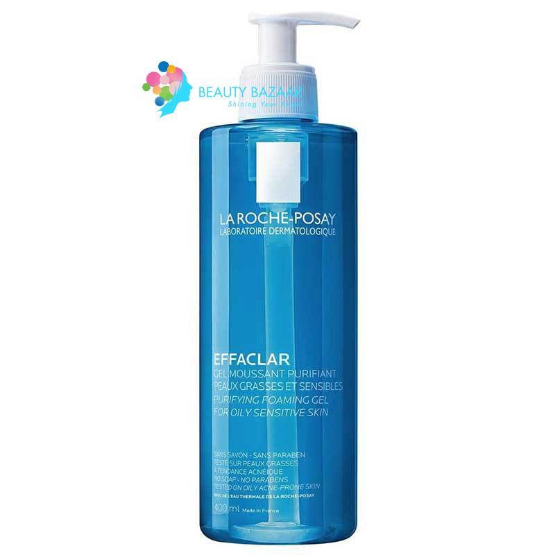 Sữa Rửa Mặt Dạng Gel Cho Da Dầu Mụn La Roche-Posay Effaclar Gel Moussant 400ml
