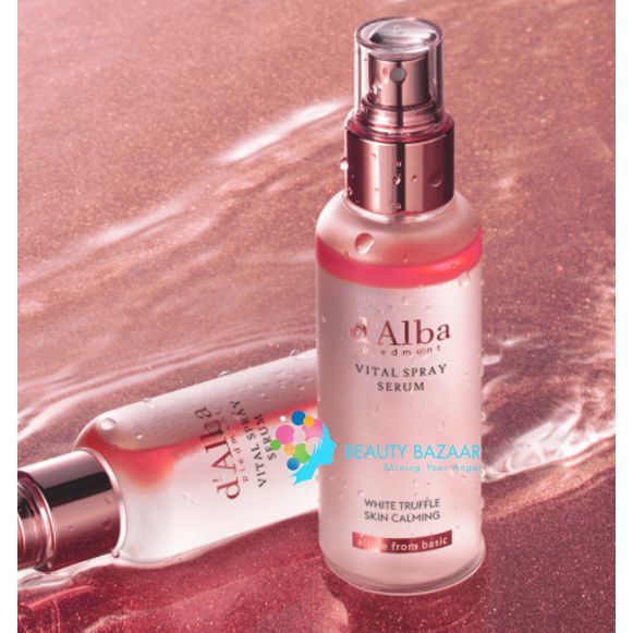 Xịt Khoáng Dưỡng Sáng Da, Chống Lão Hóa D'Alba White Truffle Vital Spray Serum 100ml (Hồng)