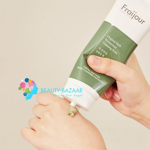 Sữa rửa mặt thảo mộc Fraijour Original Herb Wormwood Cleansing Foam 150ml
