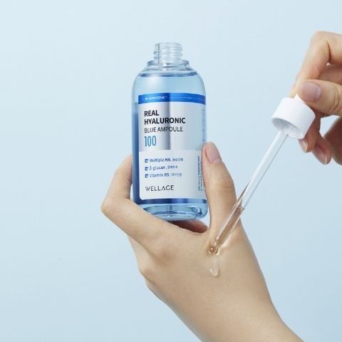Tinh Chất Siêu Cấp Nước, Phục Hồi Da Căng Bóng Wellage Real Hyaluronic Blue Ampoule 75ml
