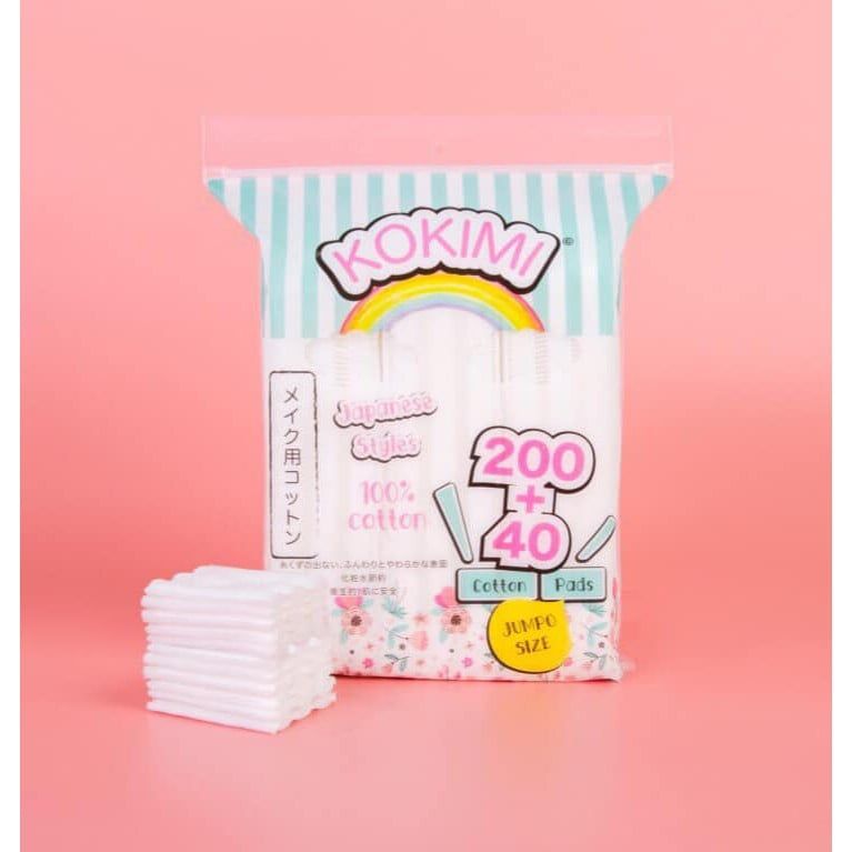 Bông Tẩy Trang Mihoo KoKiMi Miếng Vuông (240 miếng)