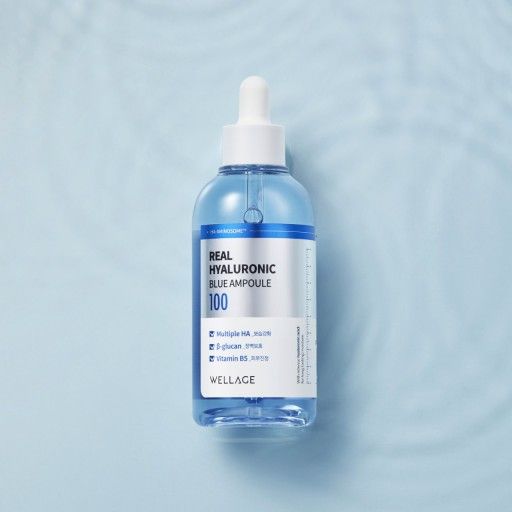 Tinh Chất Siêu Cấp Nước, Phục Hồi Da Căng Bóng Wellage Real Hyaluronic Blue Ampoule 75ml