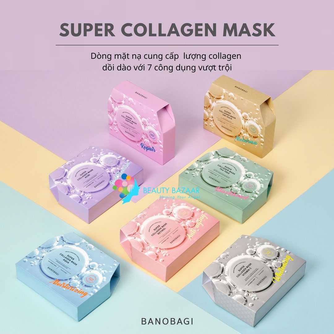 Mặt Nạ Giấy Dưỡng Da Banobagi Super Collagen Mask 30g (1 miếng)