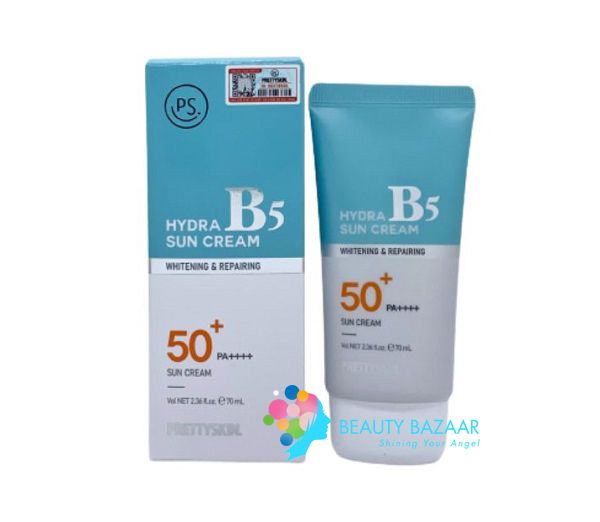 Kem Chống Nắng Phổ Rộng Phục Hồi Dưỡng Trắng PrettySkin Hydra B5 Sun Cream SPF50+ PA++++ 70ml