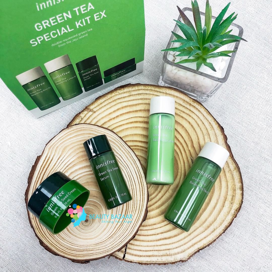 Bộ Dưỡng ẩm Trà xanh Innisfree Green Tea Special Kit EX (4 món)