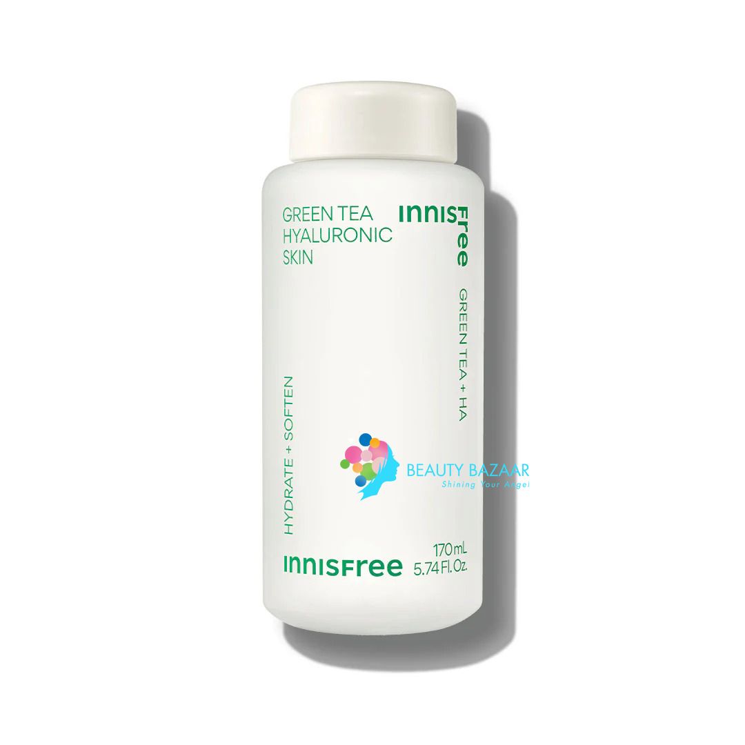 (MẪU 2023) Nước Hoa Hồng Cấp ẩm, Phục hồi da Innisfree Green Tea Hyaluronic Skin 170ml