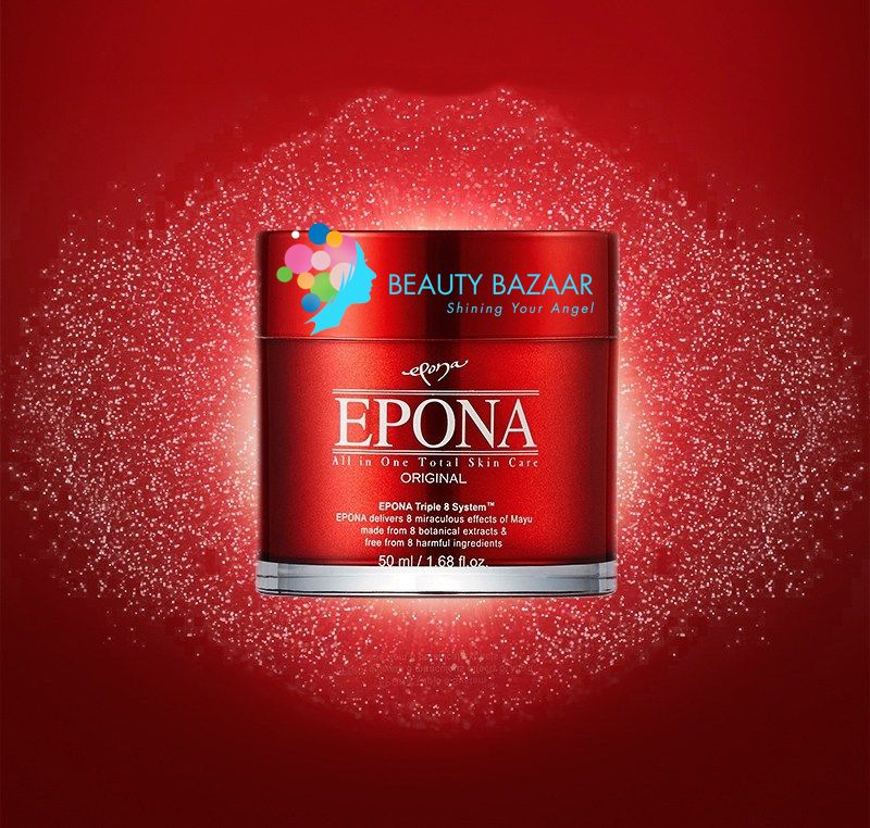 Kem Dưỡng Trắng Chống Lão Hóa Da Từ Dầu Ngựa Epona All In One Total Skin Care Intensive 50ml