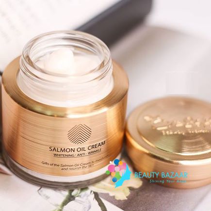 Kem Dưỡng Trắng Sáng Ngăn Ngừa Lão Hóa Chiết Xuất Dầu Cá Hồi Cre8skin Salmon Oil Cream 80g