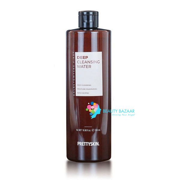 Nước Tẩy Trang Dịu Nhẹ Dưỡng Trắng Galactomyces First PrettySkin Deep Cleansing Water 500ml (Nâu)
